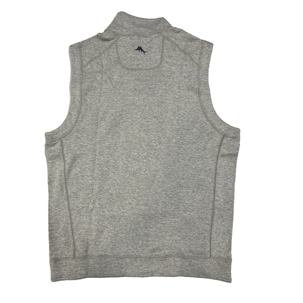 Tommy Bahama Men’s Medium Reversible Flipshore Vest Full Zip Blue/Gray Rockshade - Picture 3 of 7